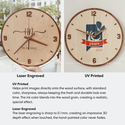 Promotional Wooden Wall Clocks With Custom Logo