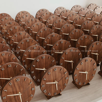 Wooden Desk Clock Personalized Corporate Gift