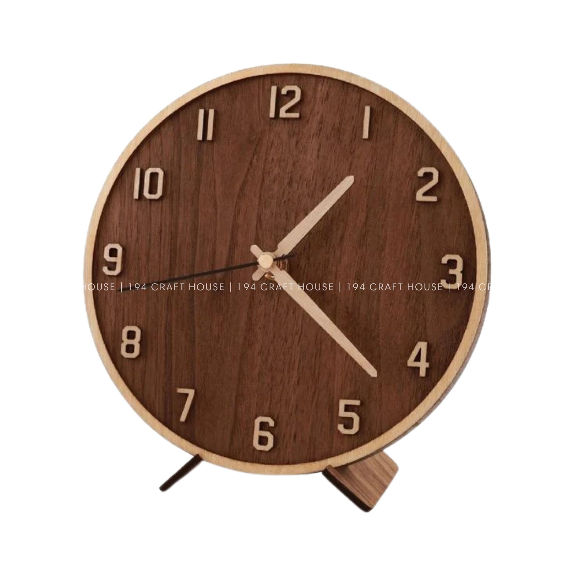 Custom Wooden Clocks: Home Decor & Personalized Gift for Housewarming, New Home Gifts, Wedding Gifts, Company Logo Corporate Gift  