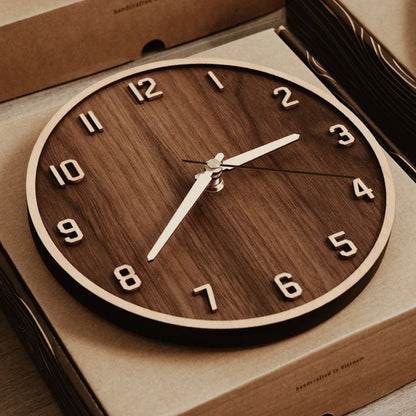Wooden Large Wall Clock Personalized