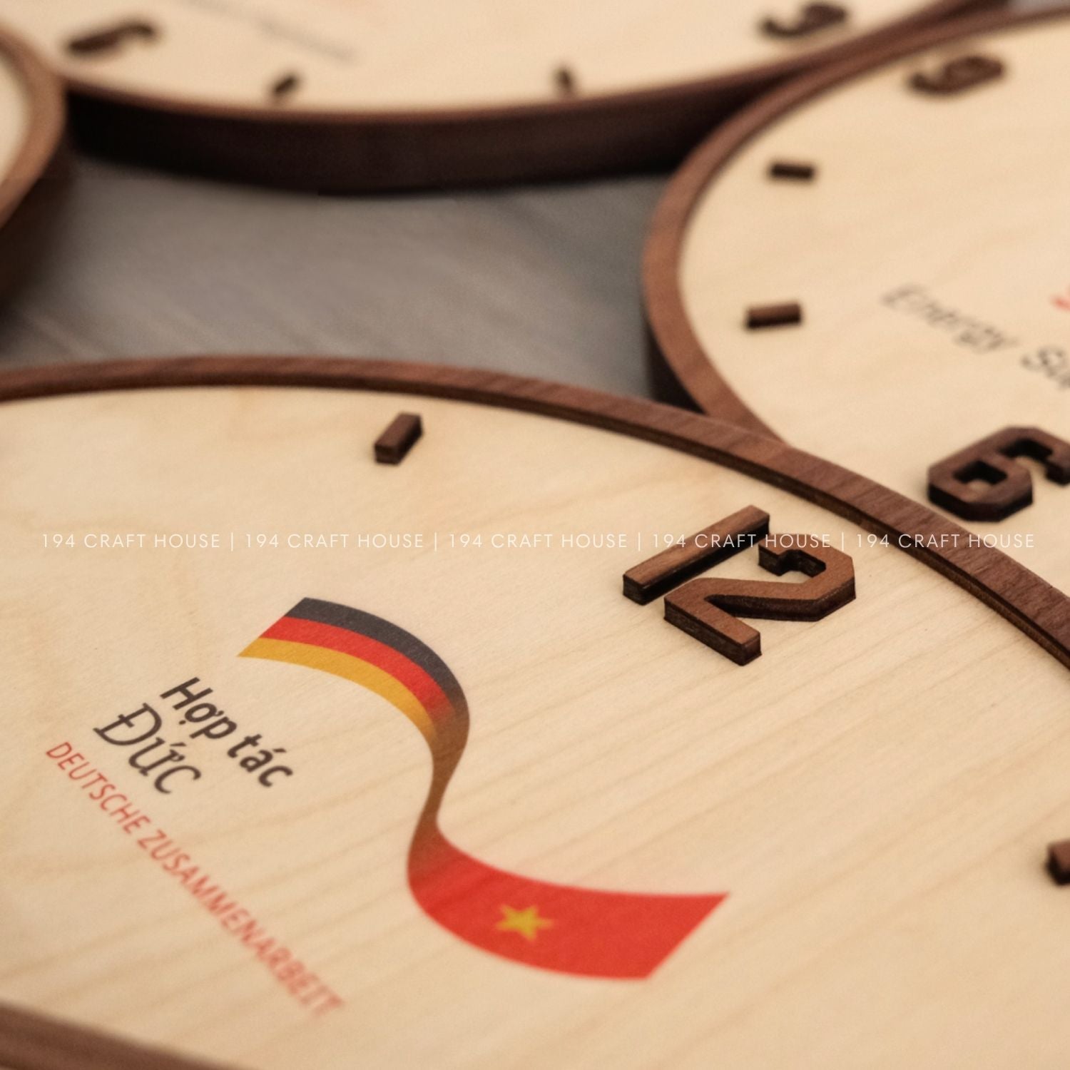 Wooden Large Wall Clock Personalized