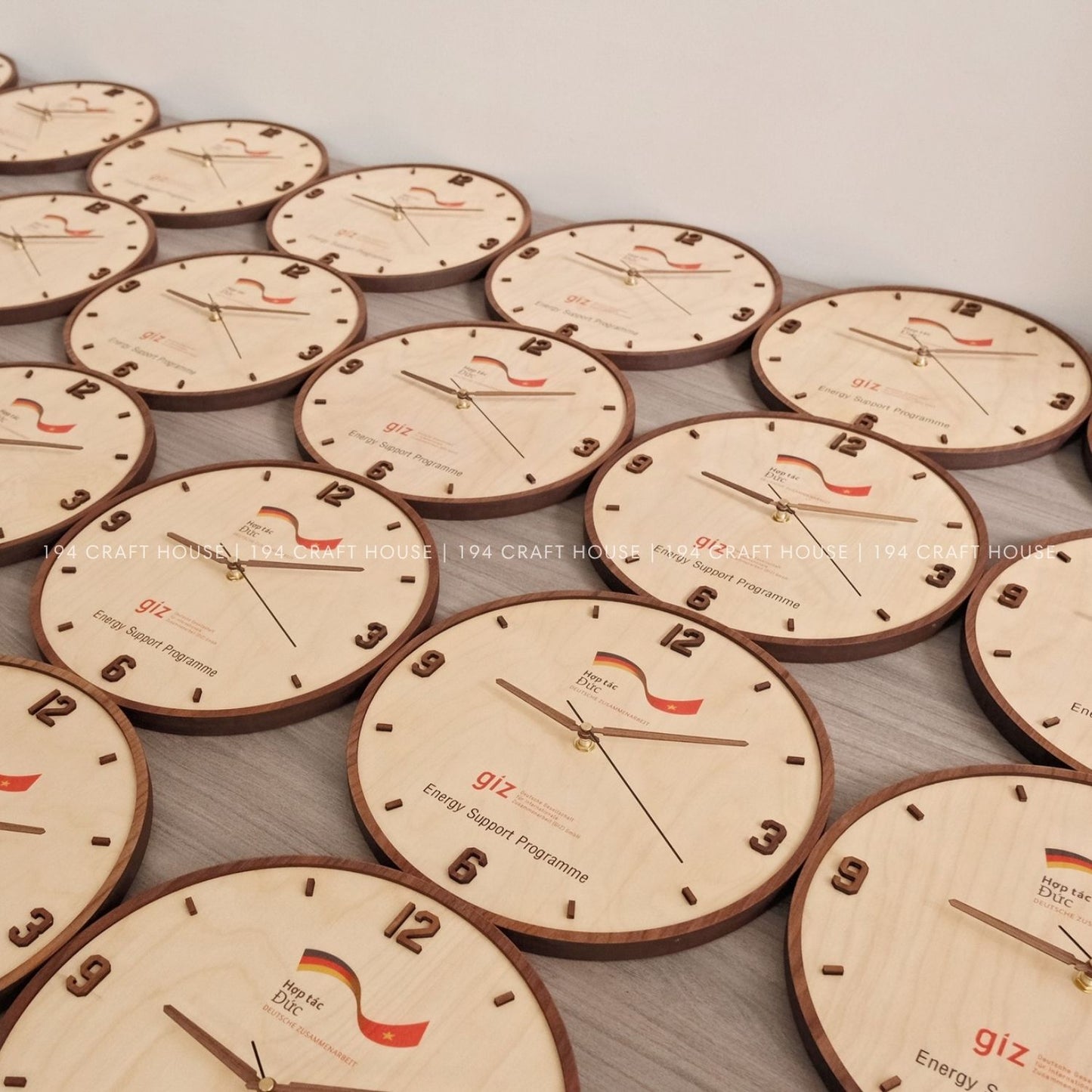 Wooden Large Wall Clock Personalized