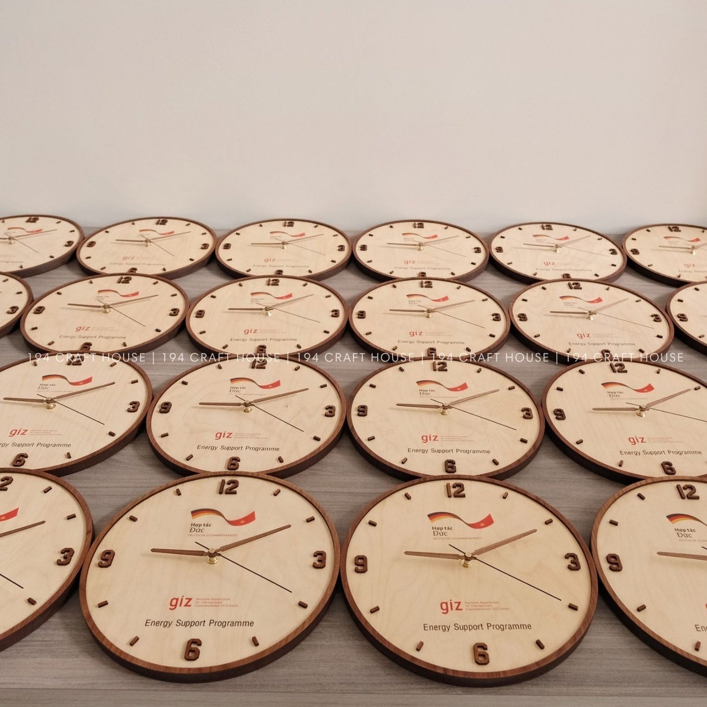 Wooden Large Wall Clock Personalized