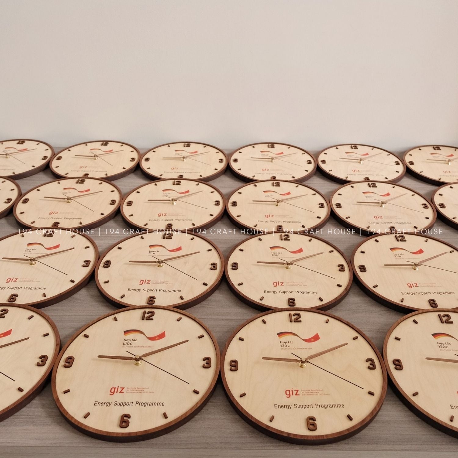 Wooden Large Wall Clock Personalized