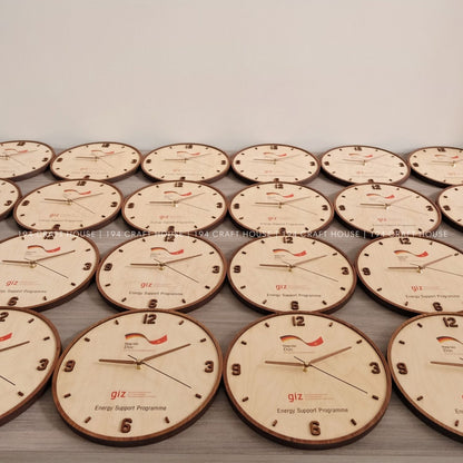 Wooden Large Wall Clock Personalized