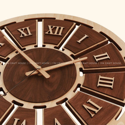 Wooden Large Wall Clock Personalized