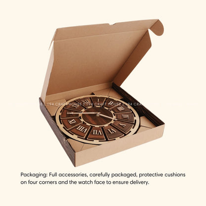 Wooden Large Wall Clock Personalized