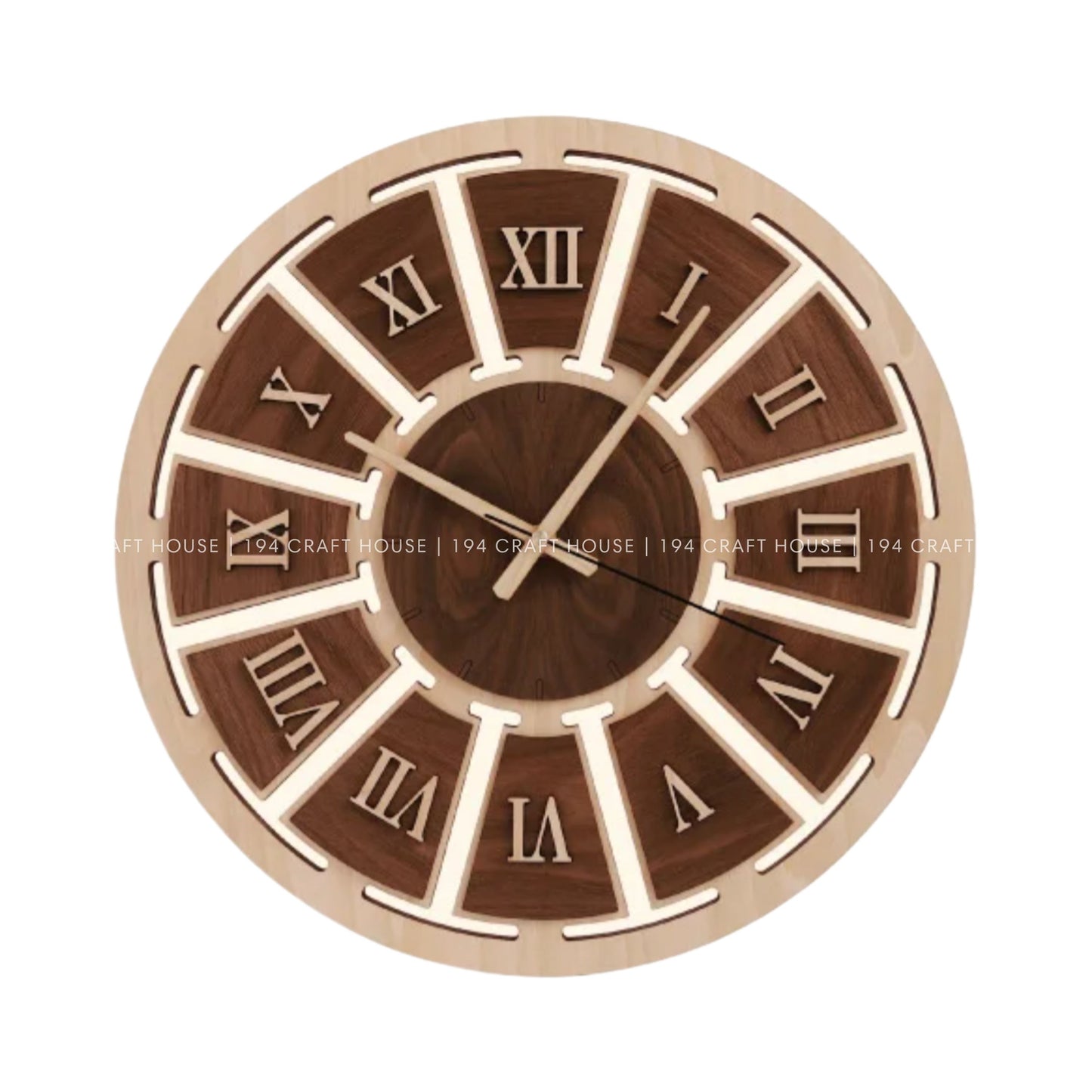 Custom Wooden Clocks: Home Decor & Personalized Gift for Housewarming, New Home Gifts, Wedding Gifts, Company Logo Corporate Gift  