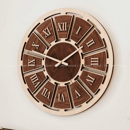 Wooden Large Wall Clock Personalized