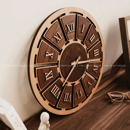 Wooden Large Wall Clock Personalized