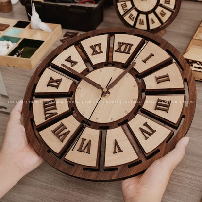 Wooden Large Wall Clock Personalized