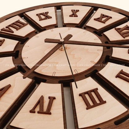 Wooden Large Wall Clock Personalized
