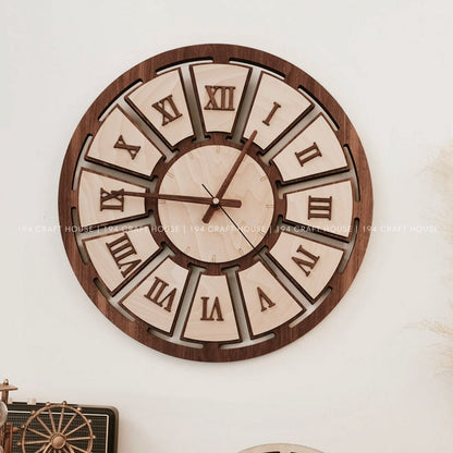 Wooden Large Wall Clock Personalized
