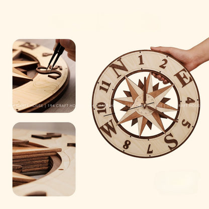 Wooden Large Wall Clock Personalized