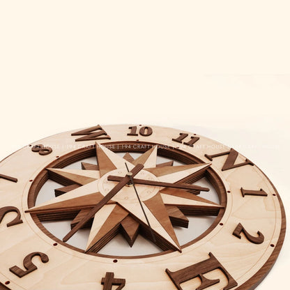 Wooden Large Wall Clock Personalized