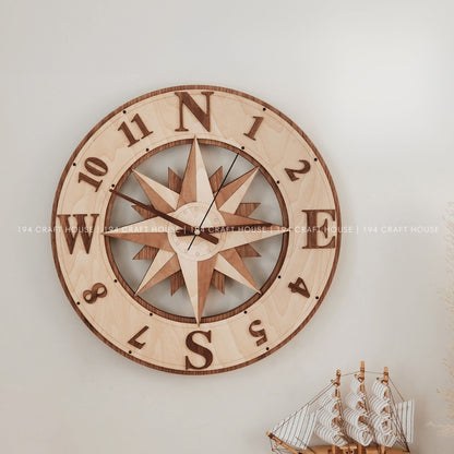 Wooden Large Wall Clock Personalized