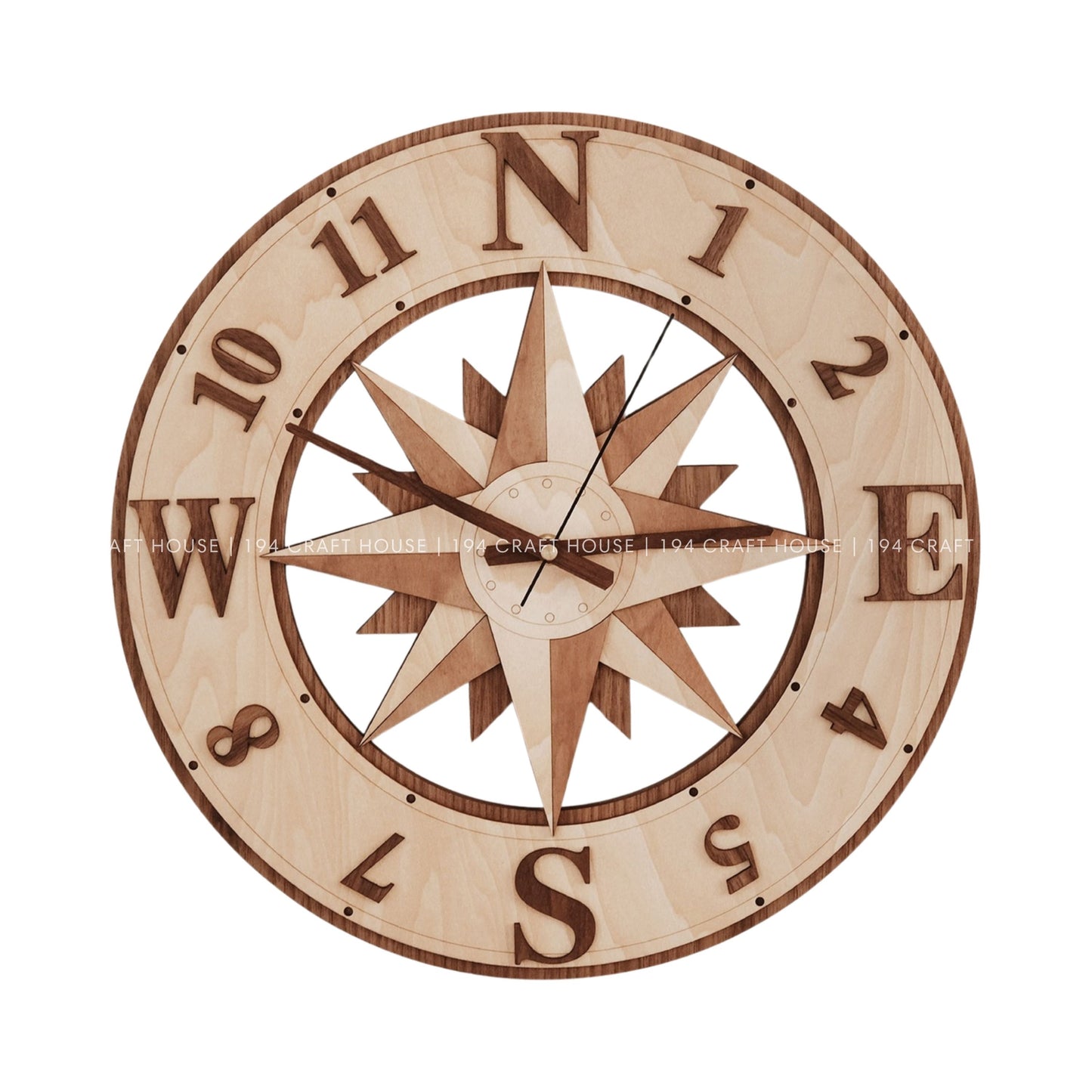 Custom Wooden Clocks: Home Decor & Personalized Gift for Housewarming, New Home Gifts, Wedding Gifts, Company Logo Corporate Gift  