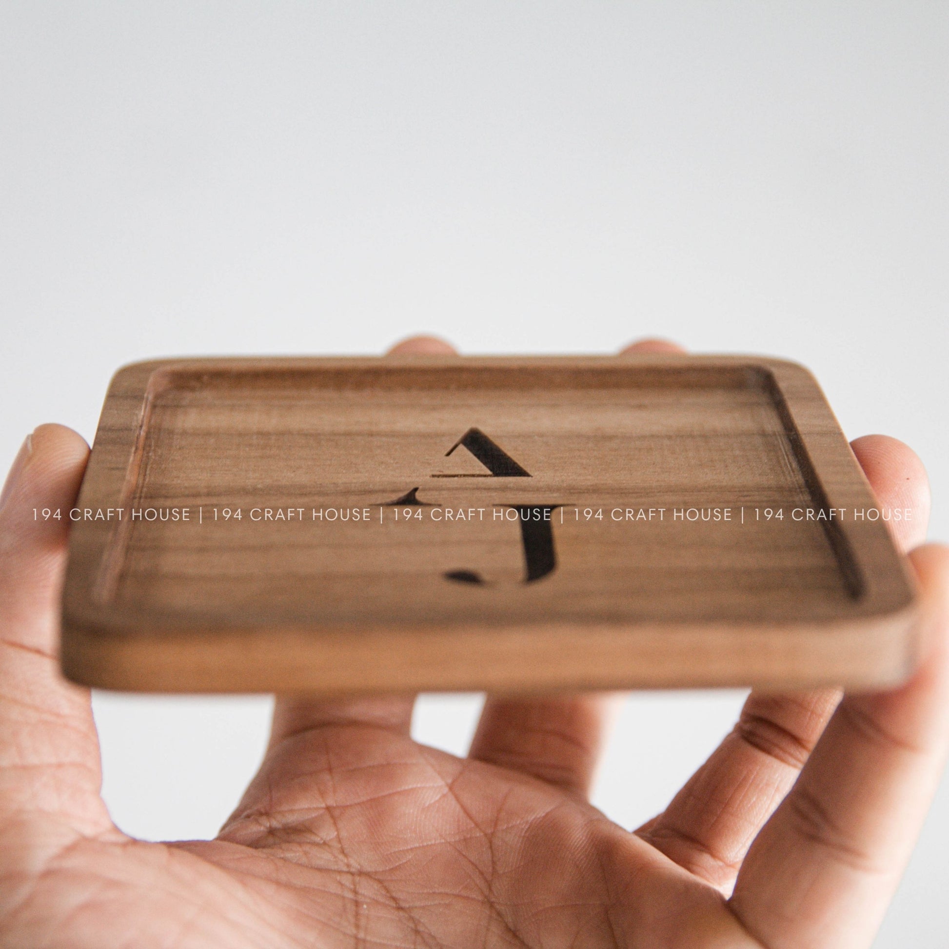 Personalized Square Walnut Wooden Coasters