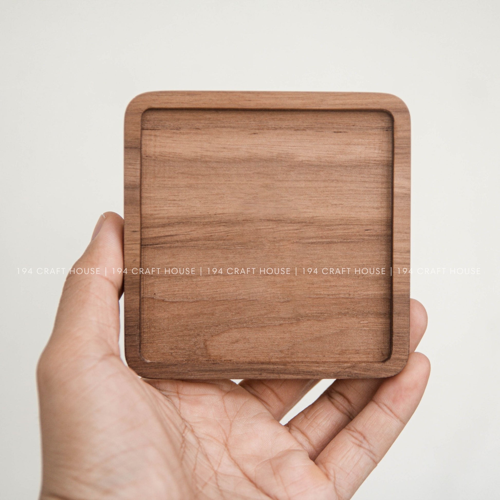 Personalized Square Walnut Wooden Coasters