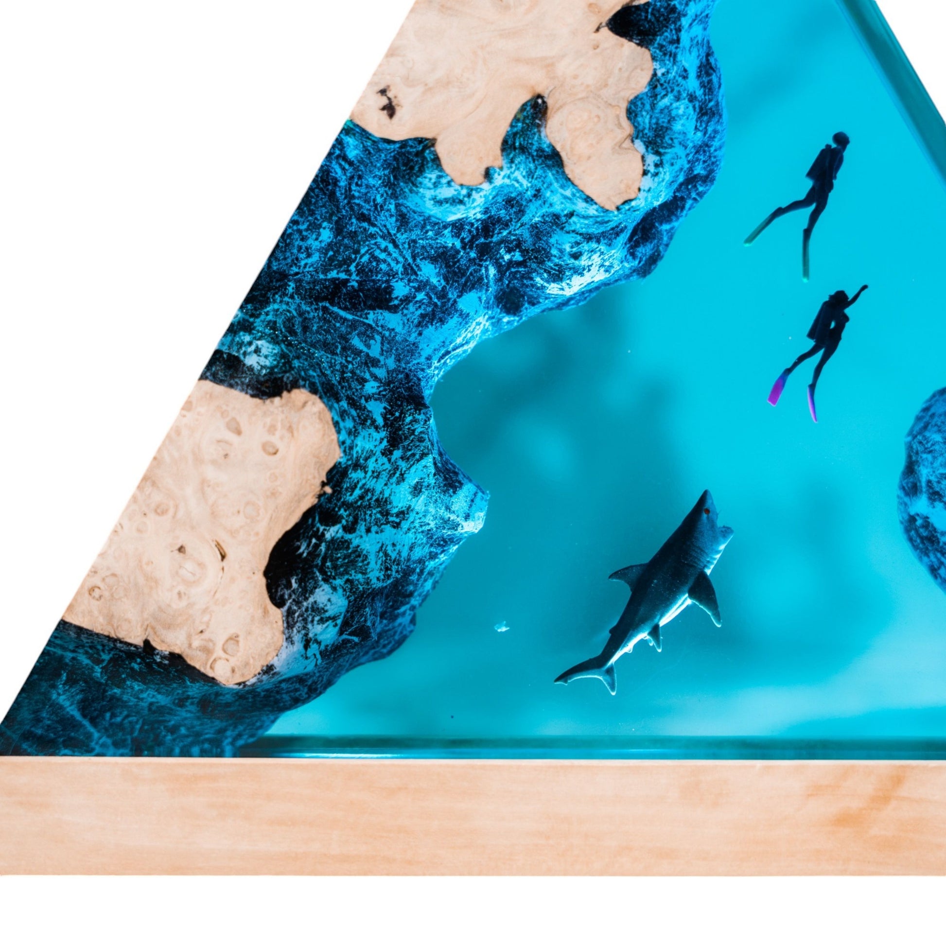 Shark Ocean Resin Night Light: Resin Lamp Streamer & Playroom Decor, Personalized Gift