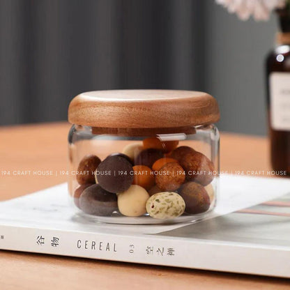 Glass Canister for Sugar Spice Food Container