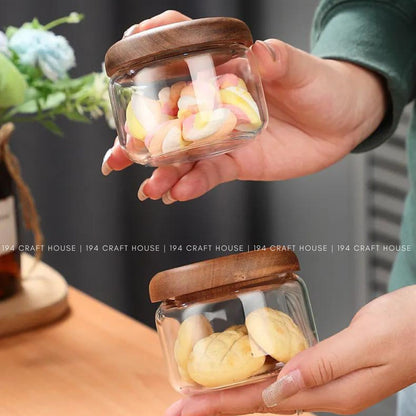 Glass Canister for Sugar Spice Food Container