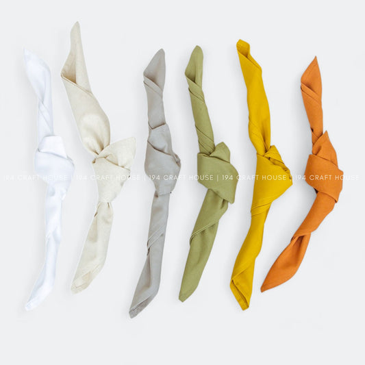 Natural Linen Napkins Various Color