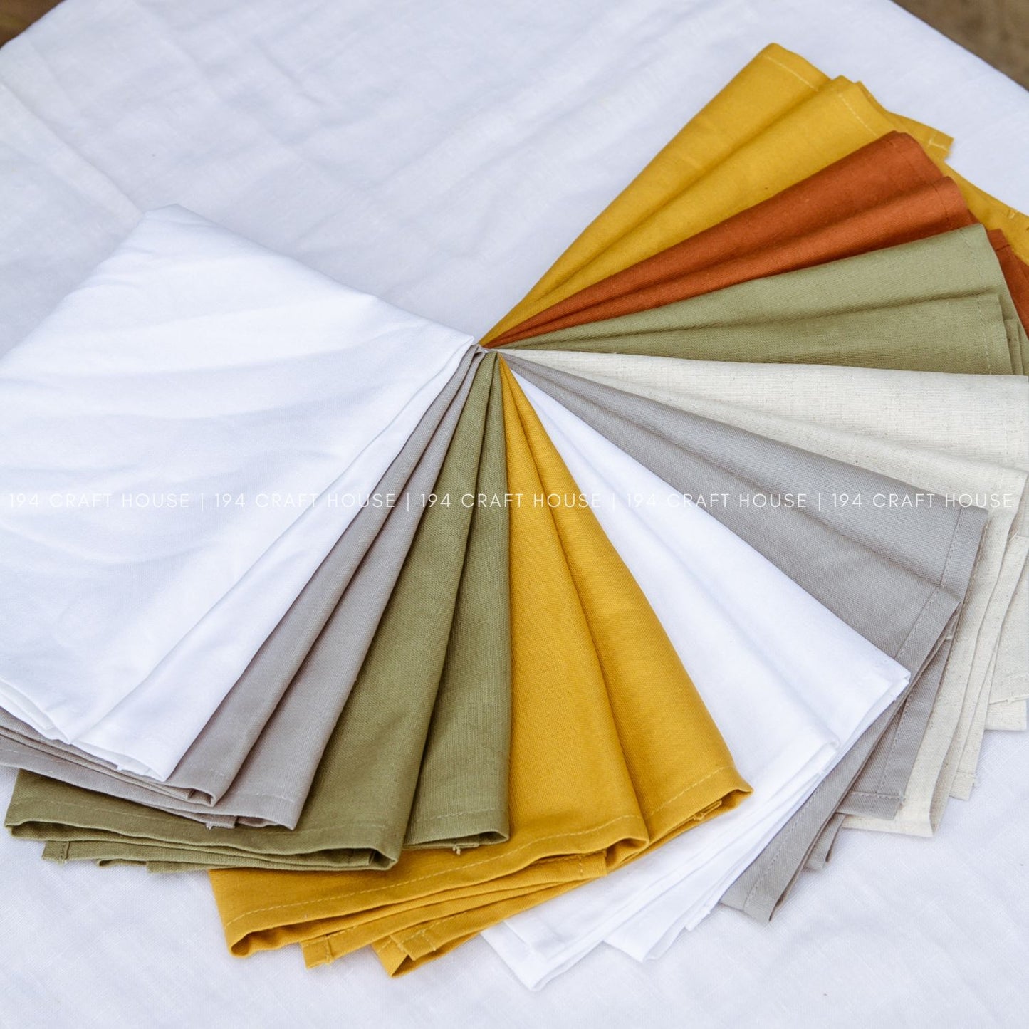 Natural Linen Napkins Various Color