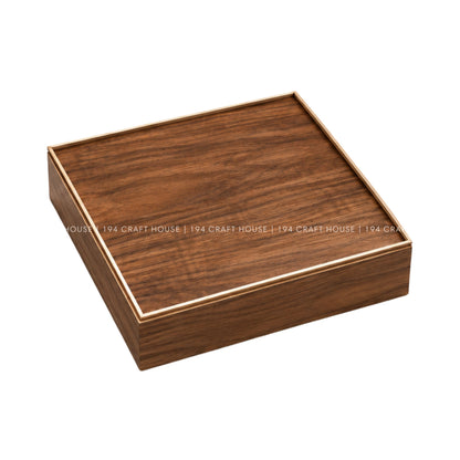 Personalized Walnut Wedding Keepsake Box, Custom Photo Album Box, Engraved Memory Box, Wedding Gift, Gold Foil Photo Storage