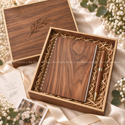 Personalized Walnut Wedding Keepsake Box, Custom Photo Album Box, Engraved Memory Box, Wedding Gift, Gold Foil Photo Storage