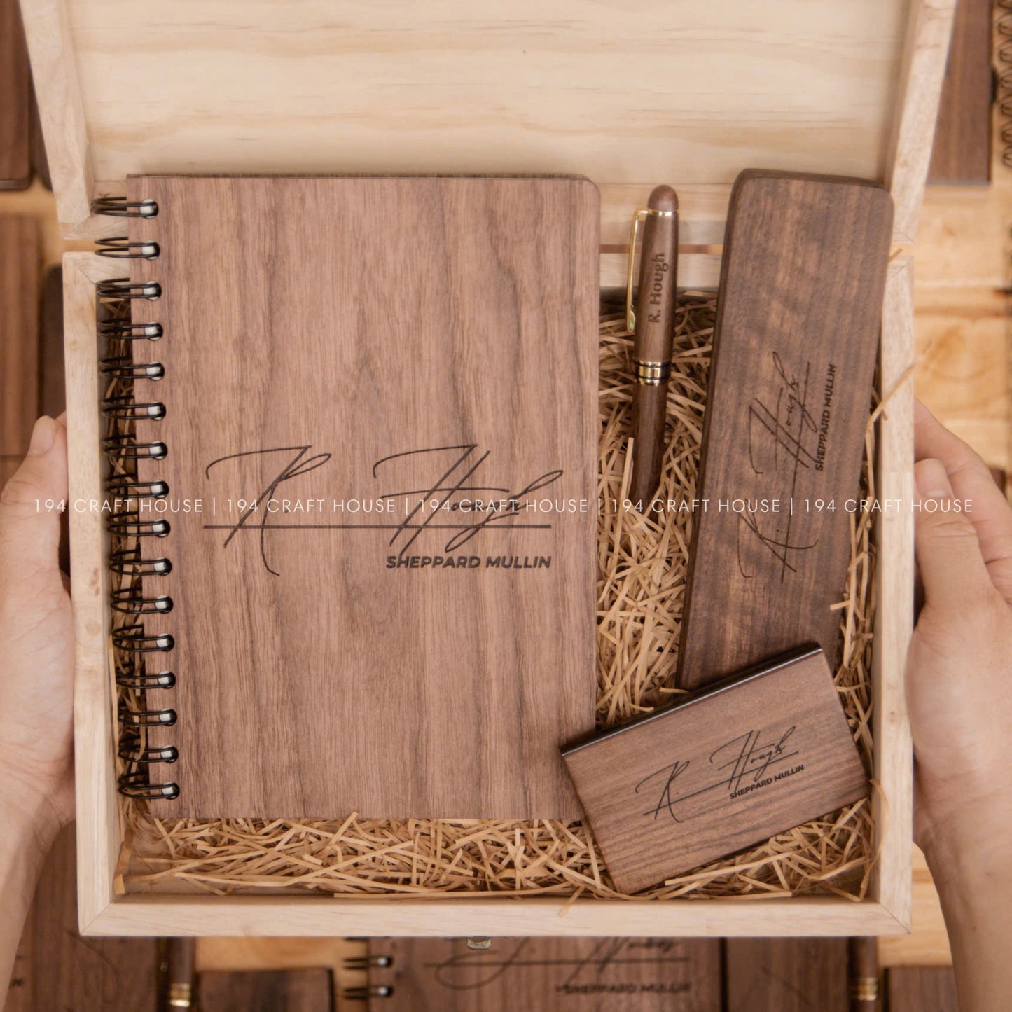 Personalized Notebook and Pen Set: Custom Engraved Name, Logo Gift for Professional, Graduation Gifts, Teach Gifts, or Corporate Gift for Employees Appreciation, Client Gifts