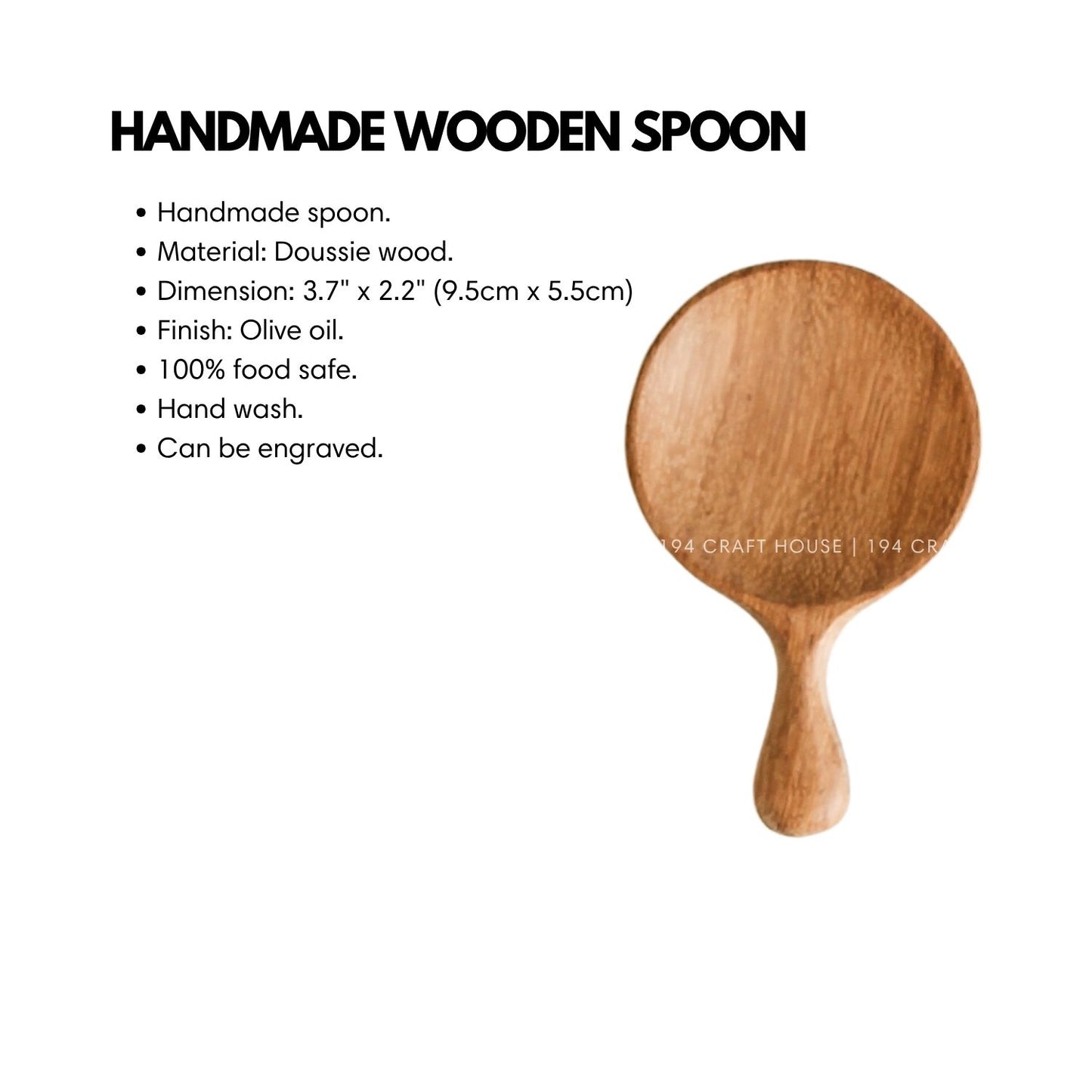 Handcrafted Small Wooden Spoon for Spices, Coffee, Tea, Bath Salt, Measuring Spoon Scoops, Cooking Utensils Gadgets, Kitchen Decor & Personalized Gift