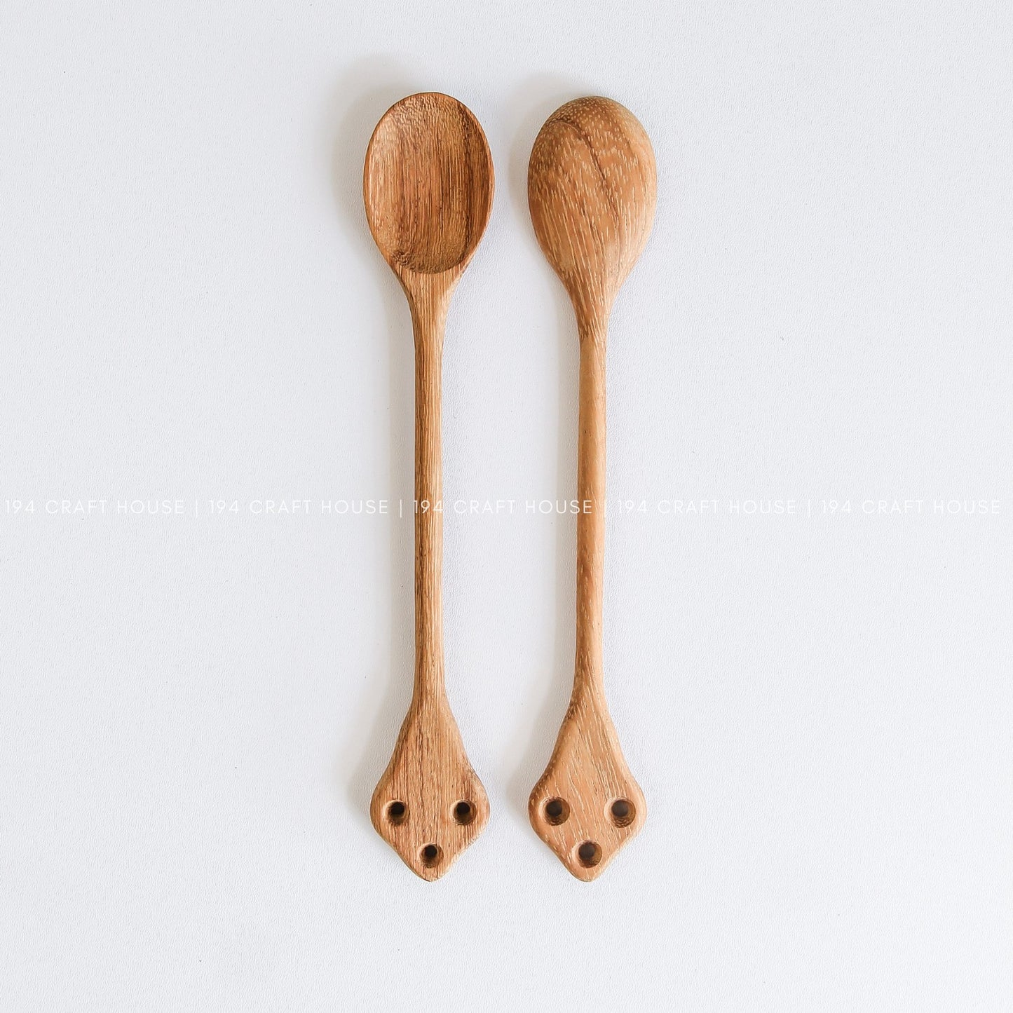 Handcarved Vintage Wooden Spoon - Kitchen Serving Utensils