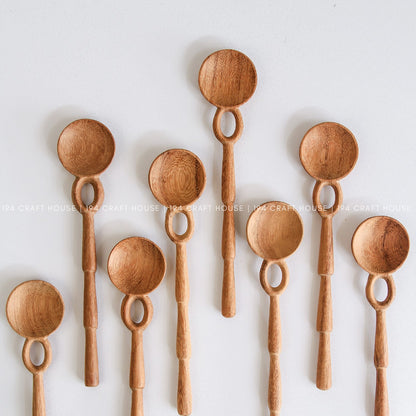 Asparagus Handle Wooden Spoon - Kitchen Serving Utensils