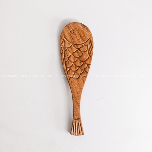 Fish Shape Wooden Rice Spoon - Wooden Spatula