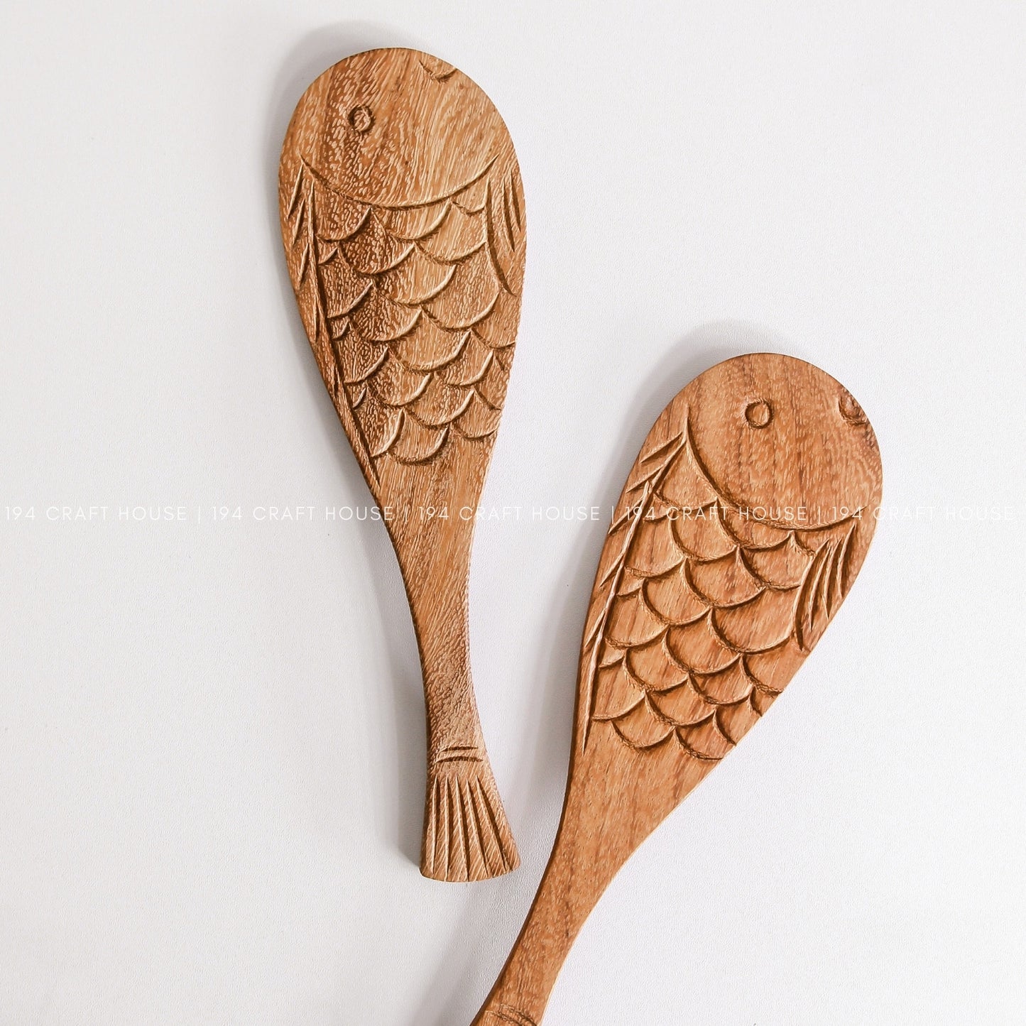 Fish Shape Wooden Rice Spoon - Wooden Spatula