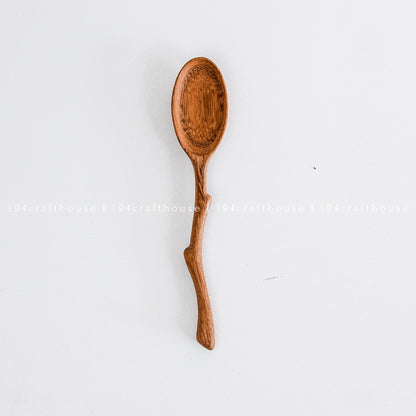 Handcrafted Branch Tree Handle Wooden Serving Spoon