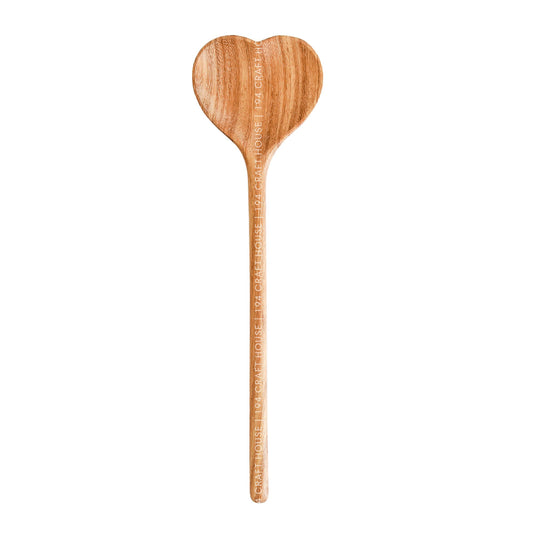 Wooden Heart Spoon 12"