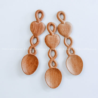 Hand Carved Welsh Love Spoons