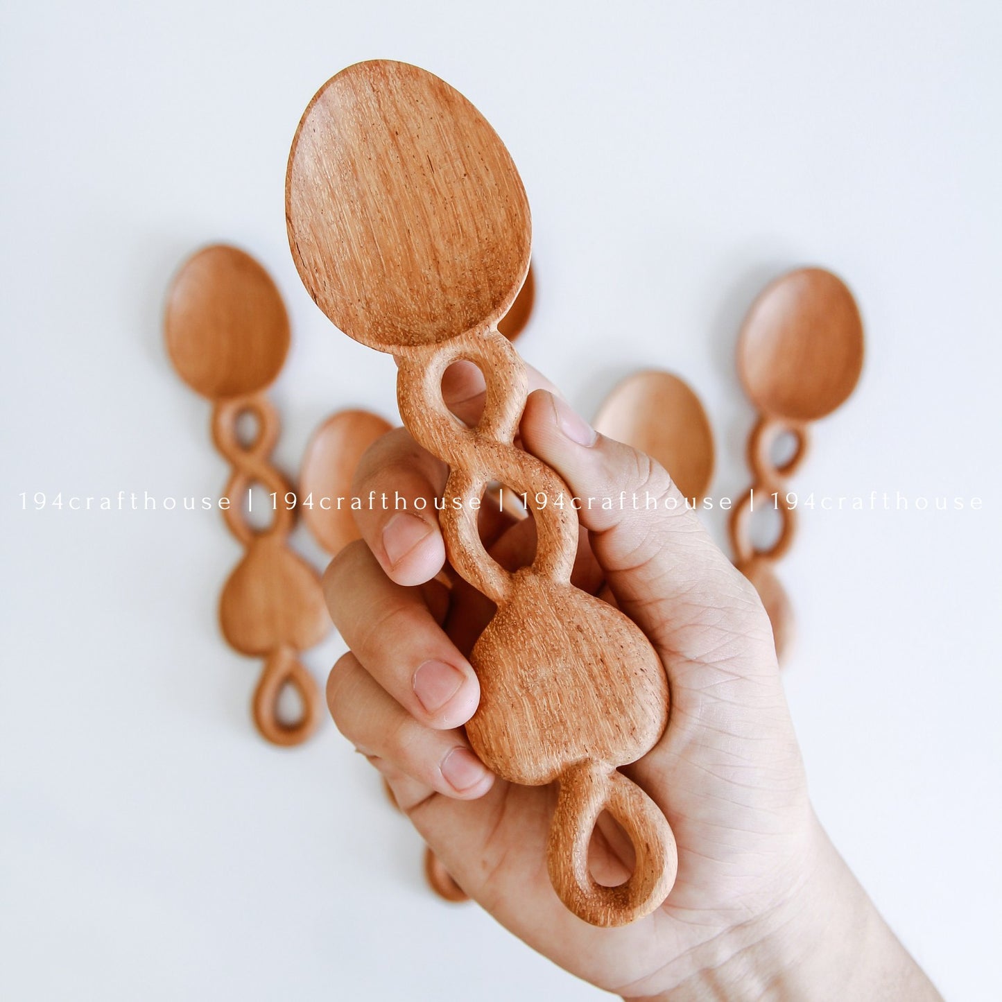 Hand Carved Welsh Love Spoons