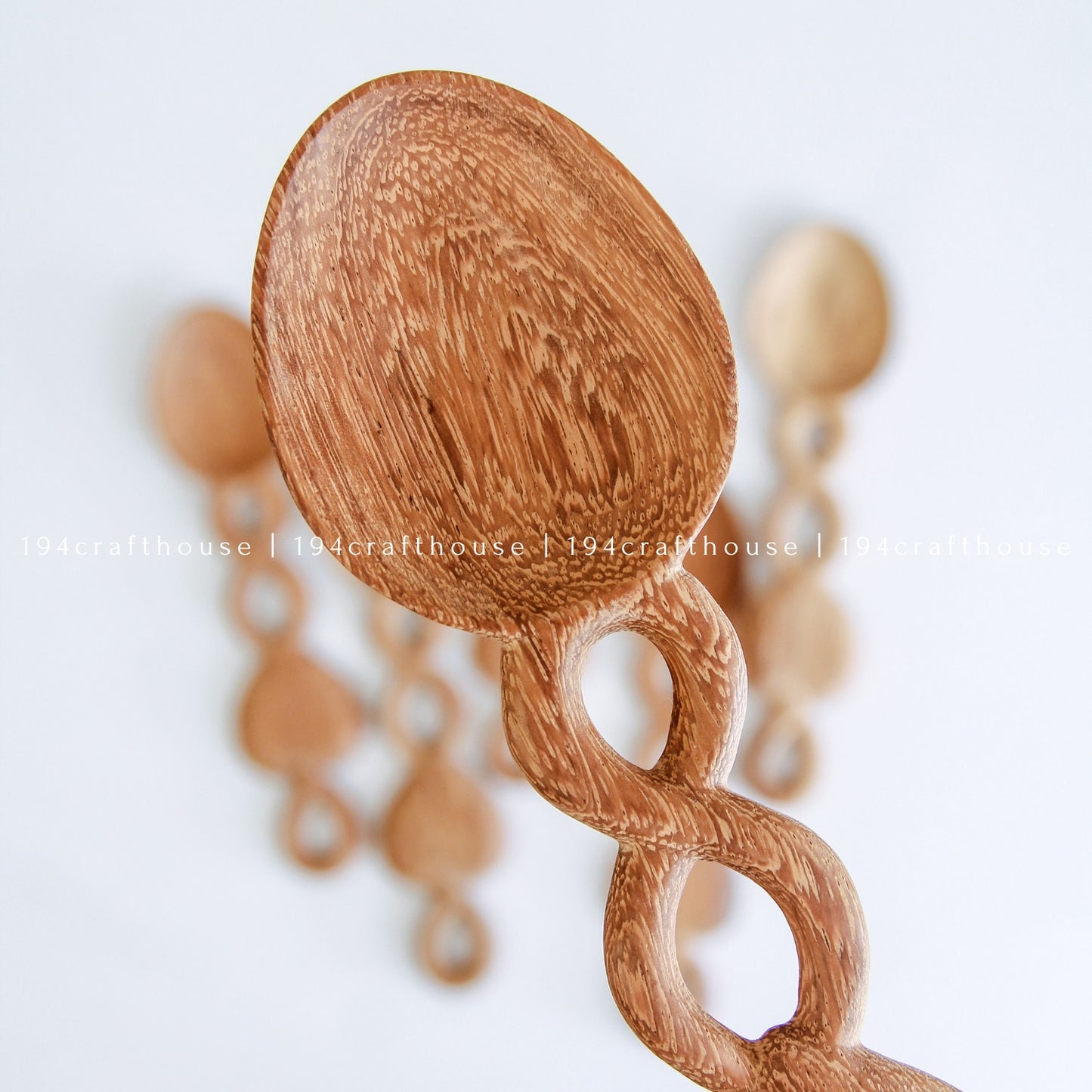 Hand Carved Welsh Love Spoons