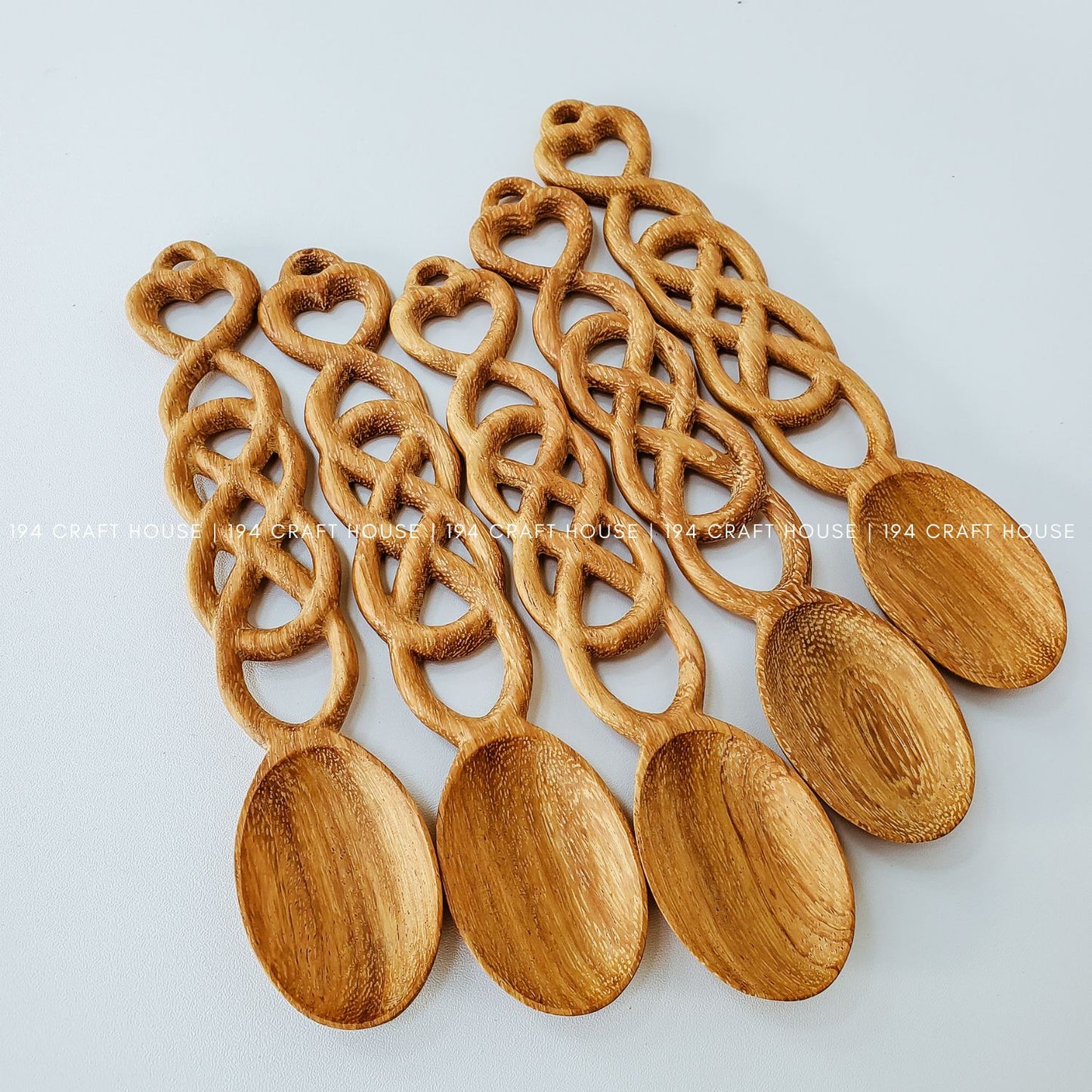 Hand carved celtic love spoon: Personalized gifts for wedding anniversary, wedding gifts for couples, wedding favors gift for guest in bulk, engagement gifts, bridal shower favors & gifts, birthday gift, kitchen gifts.