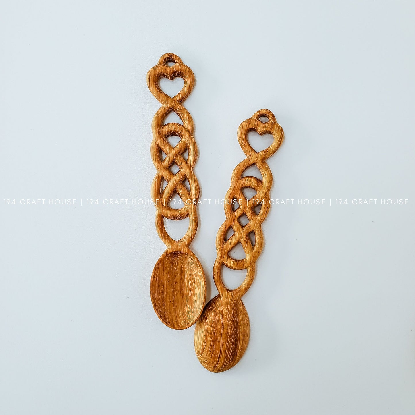 Hand carved celtic love spoon: Personalized gifts for wedding anniversary, wedding gifts for couples, wedding favors gift for guest in bulk, engagement gifts, bridal shower favors & gifts, birthday gift, kitchen gifts.