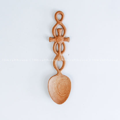 Celtic Cross Welsh Love Spoon