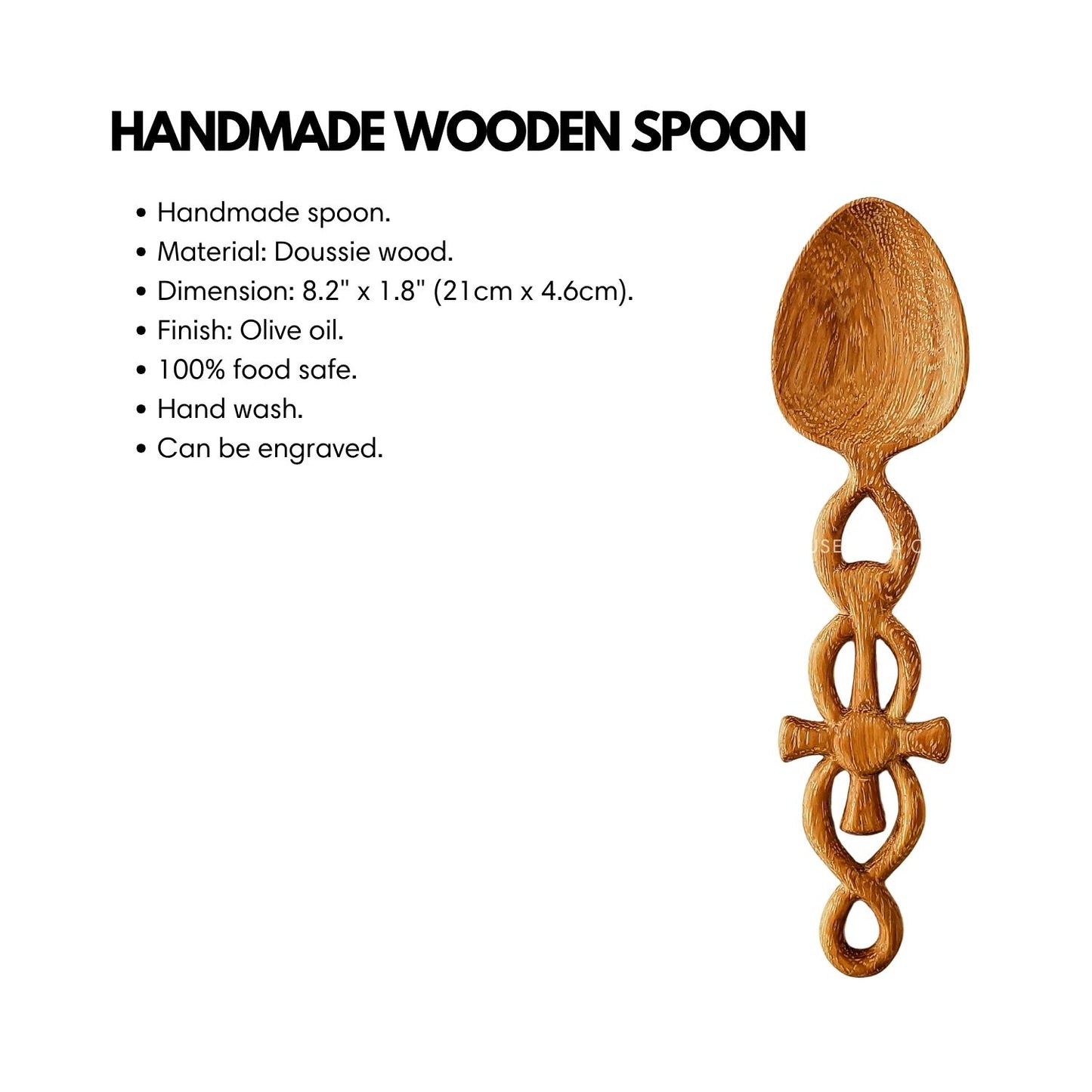 Handcarved Celtic Cross Welsh love Spoon: Personalized Gift for Him, Gift for Her, Wedding Anniversary Gifts, Wedding Gifts for Couples, Engagement Gifts, Birthday Gifts, Kitchen Gifts.