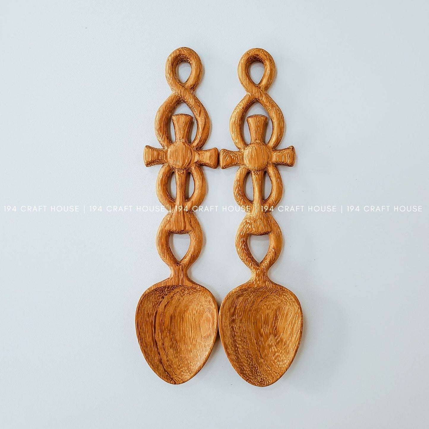 Handcarved Celtic Cross Welsh love Spoon: Personalized Gift for Him, Gift for Her, Wedding Anniversary Gifts, Wedding Gifts for Couples, Engagement Gifts, Birthday Gifts, Kitchen Gifts.