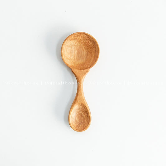 2 Heads Wooden Condiment Spoon - Measuring Spoons