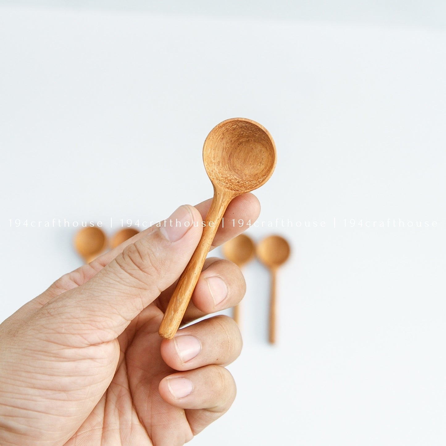 Wooden Salt, Sugar Tiny Spoons - Measuring Spoons