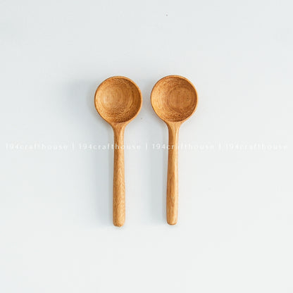 Wooden Salt, Sugar Tiny Spoons - Measuring Spoons