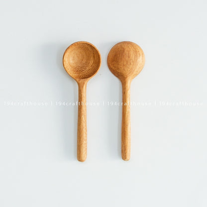 Wooden Salt, Sugar Tiny Spoons - Measuring Spoons